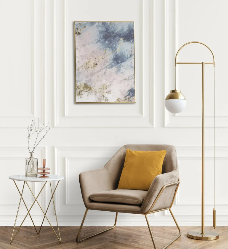 picture-frame-by-velvet-armchair